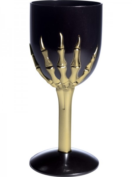 Gothic Weinglas, schwarz