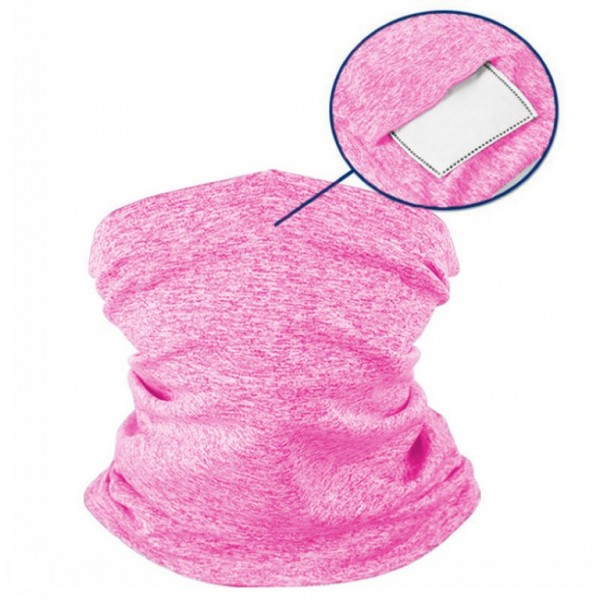 Schlauchmaske aus Stoff, Farbe rosa, mit Filter