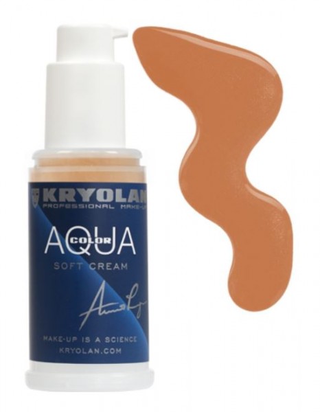 Kryolan Aquacolor Soft Cream 50 ml, 3W hellbraun