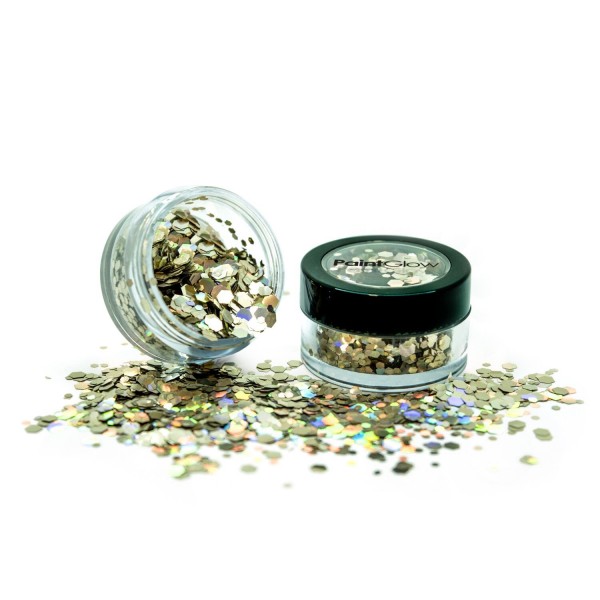 PaintGlow Holographic Chunky Glitter, Dose zu 4 g, Golden Girl