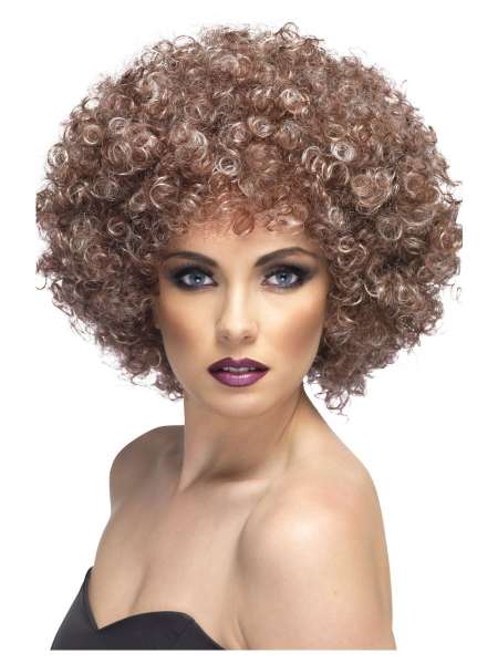 Afro Perücke, blond-braun