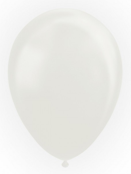Latexballon perl weiss, ca. 30 cm, Packung zu 25 Stück, (unaufgeblasen)