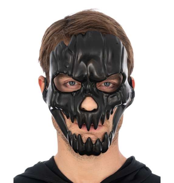 Schwarze Totenkopf Maske