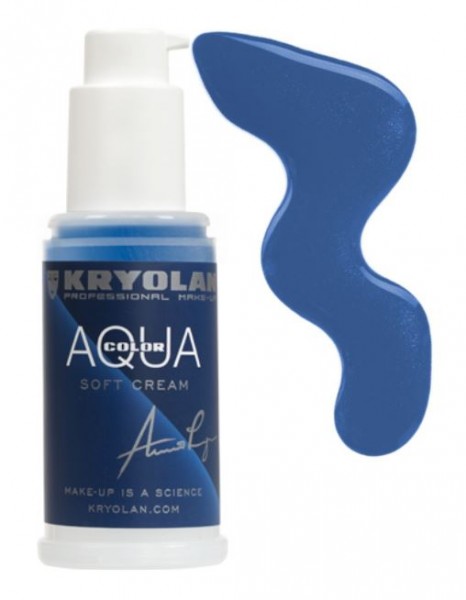 Kryolan Aquacolor Soft Cream 50 ml, 091 blau