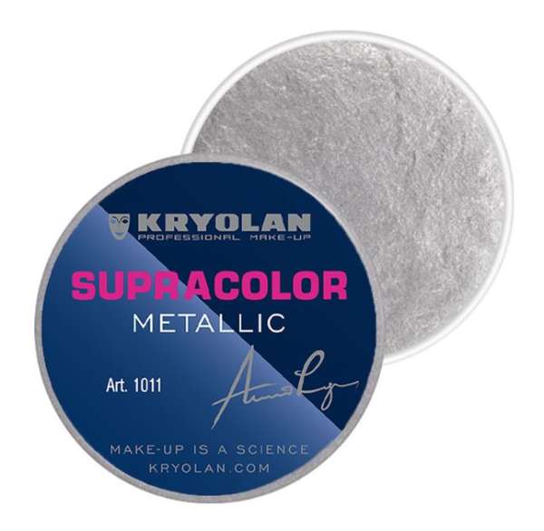 Kryolan Supracolor metallic kleine Dose silber