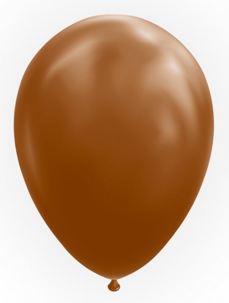Latexballon braun, ca. 30 cm, Packung zu 25 Stück, (unaufgeblasen)