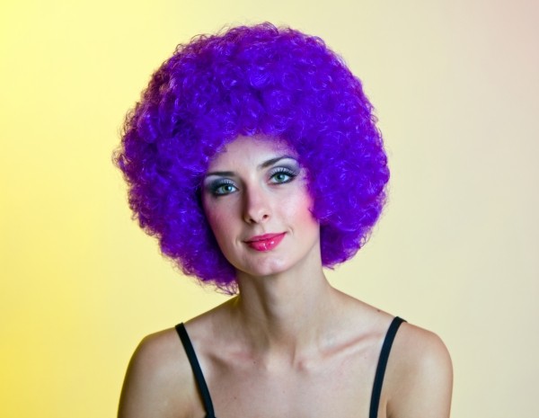 Hair-Perücke lila