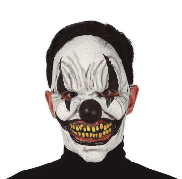 grinsende Clownmaske aus Latex