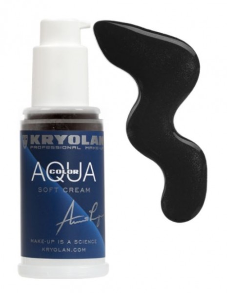 Kryolan Aquacolor Soft Cream 50 ml, 071 schwarz