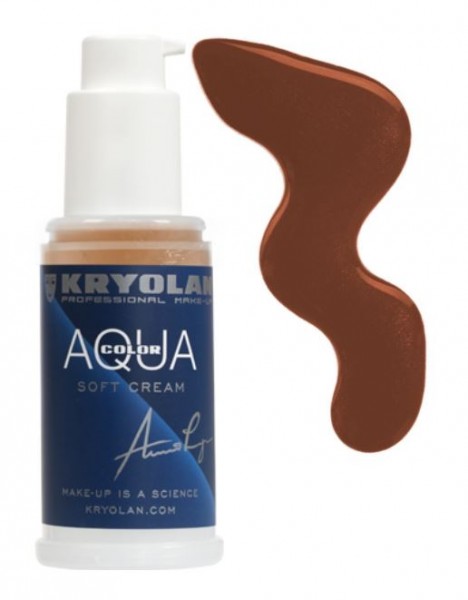 Kryolan Aquacolor Soft Cream 50 ml, 9W dunkelbraun