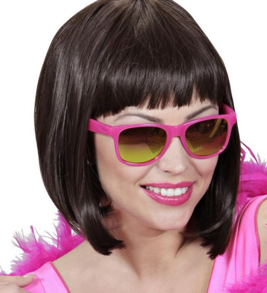 80er Jahre Brille, Neon pink