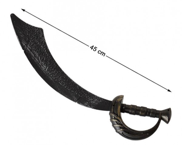 Piratensäbel gekrümmt, metallicfaben, ca. 47.5 cm lang