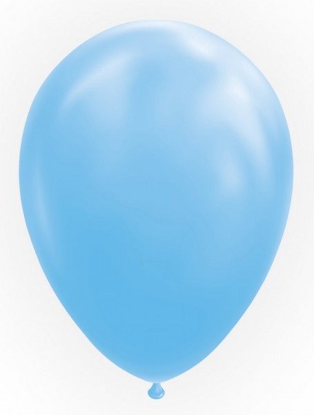 Latexballon hellblau, ca. 30 cm, Packung zu 25 Stück, (unaufgeblasen)