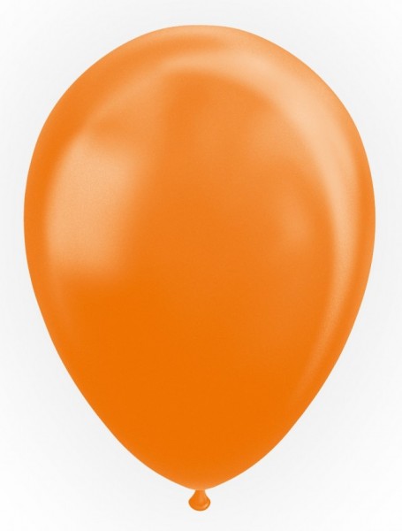Latexballon perl orange, ca. 30 cm, Packung zu 100 Stück, (unaufgeblasen)