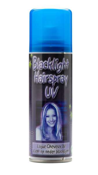 UV-Haarspray, leuchtet im Schwarzlicht, 125 ml