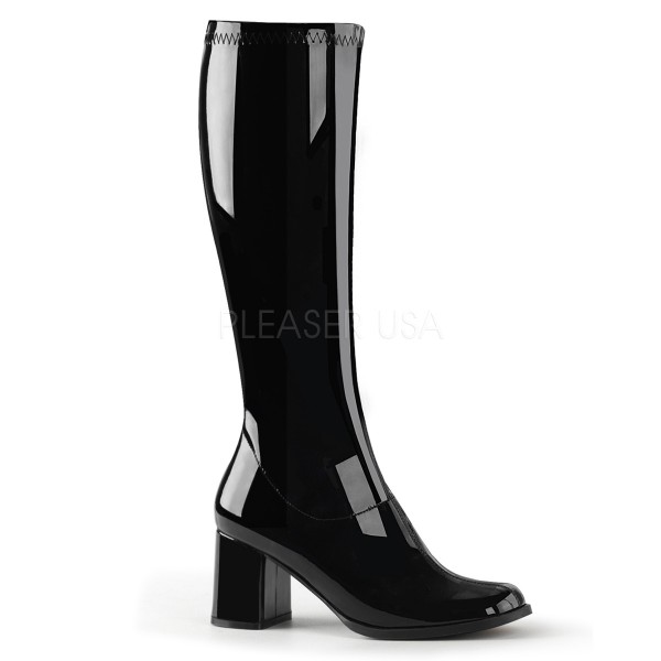 Plateau-Stiefel für Frauen in schwarz