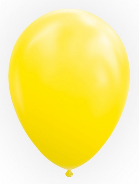 Latexballon gelb, ca. 30 cm, Packung zu 25 Stück, (unaufgeblasen)