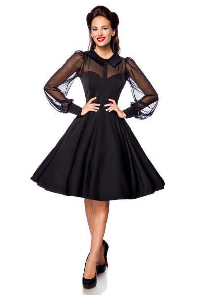 Vintage-Kleid, schwarz