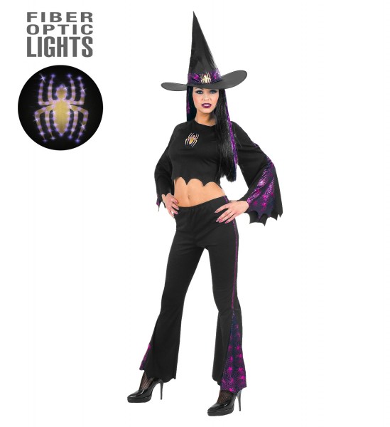 Kostüm Hexe mit Leuchtspinne