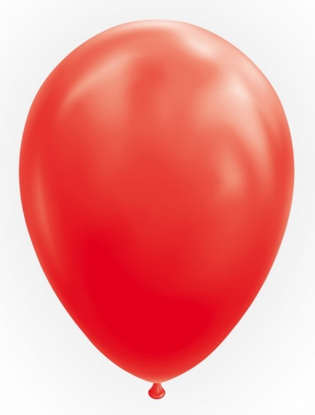 Latexballon rot, ca. 30 cm, Packung zu 25 Stück, (unaufgeblasen)