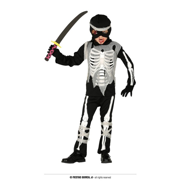 Ninja Skelett Kinderkostüm