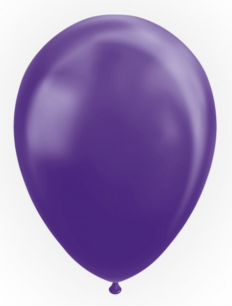 Latexballon lila metallic, ca. 30 cm, Packung zu 100 Stück, (unaufgeblasen)