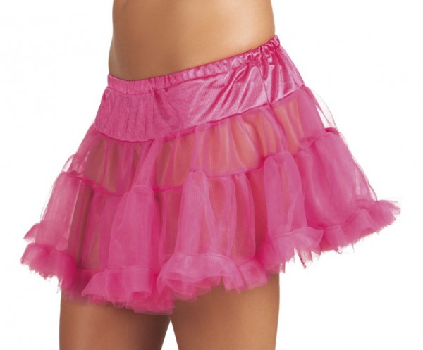 Petticoat, neon pink, Einheitsgrösse 34-38