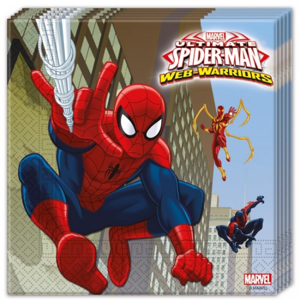 Spiderman Servietten, 20 Stück