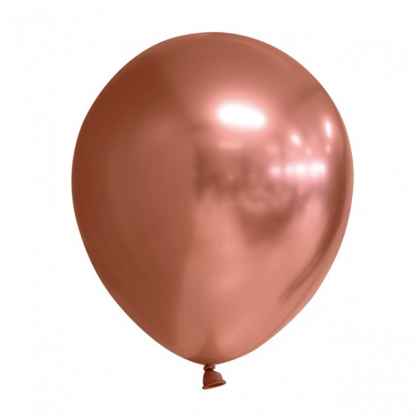 Latexballon mirror kupfer, ca. 30 cm, Packung zu 100 Stück, (unaufgeblasen)