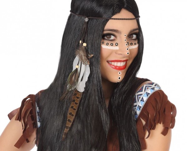 Indianer Haarband mit Feder