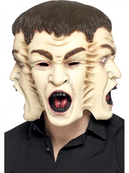 Horror Maske 3 Gesichter