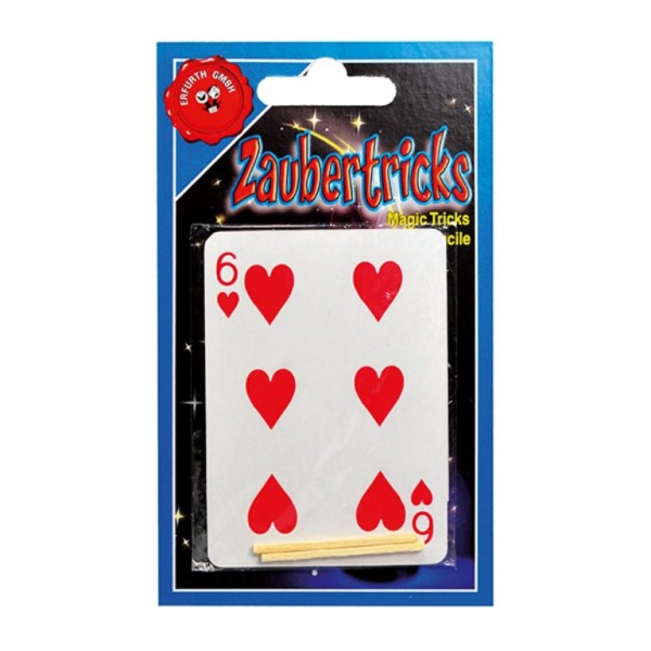 Zaubertrick mit 2 Spielkarten