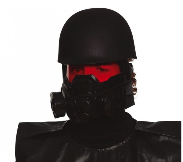 Helm Soldat der Apokalypse, schwarz
