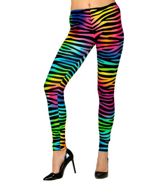 80er Leggings Neon Tiger