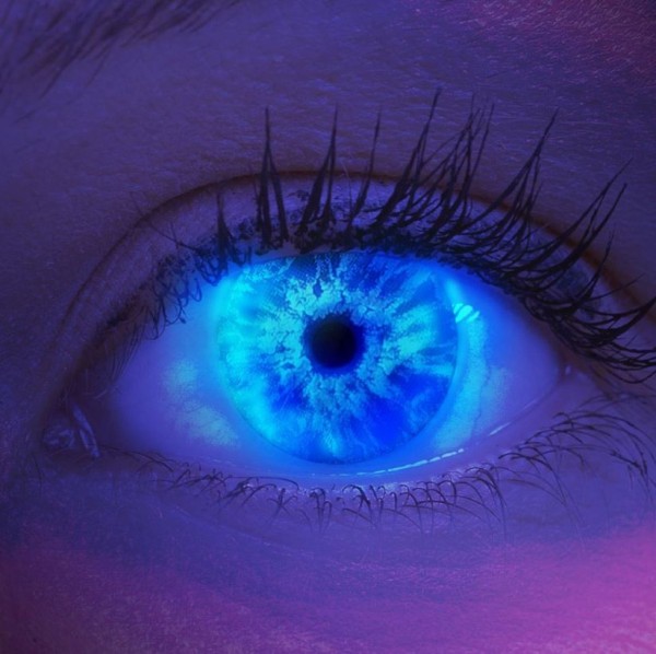 Kontaktlinsen UV Ice Blue, 12 Monatslinsen