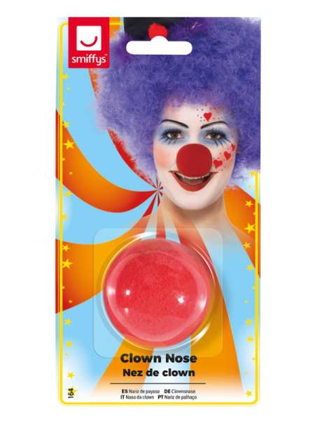 Clownnase rot aus Schaumgummi