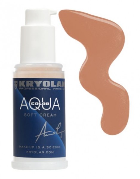 Kryolan Aquacolor Soft Cream 50 ml, 1W hellraun