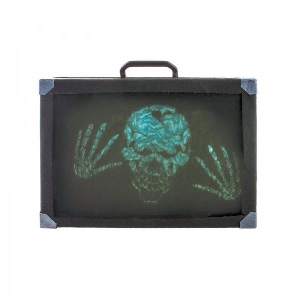 Grusel Koffer mit Licht und Sound, ca. 41 x 12 x 31 cm