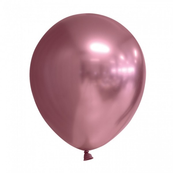 Latexballon mirror pink, ca. 30 cm, Packung zu 100 Stück, (unaufgeblasen)