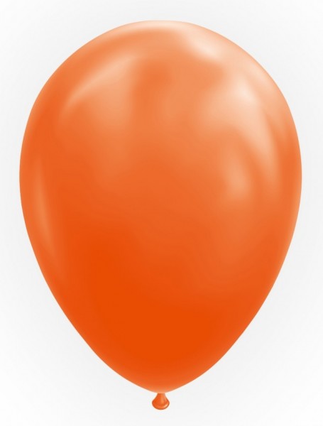 Latexballon orange, ca. 30 cm, Packung zu 25 Stück, (unaufgeblasen)