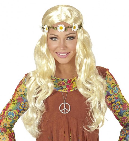 Hippie Damenperücke, blond