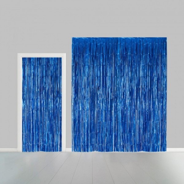 Folienvorhang blau, 1 m breit, 2.40 m lang