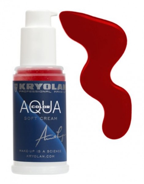 Kryolan Aquacolor Soft Cream 50 ml, 081 mittelrot