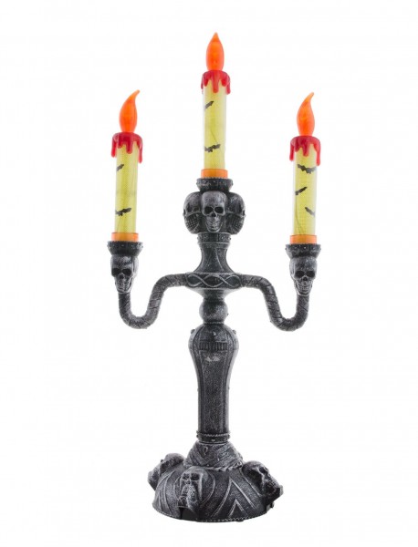 Totenkopf Kerzenständer, ca. 40 x 18 x 12 cm