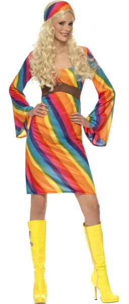 Hippie Regenbogenkleid