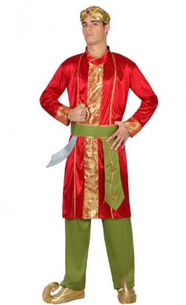 Kostüm Maharaja, rot/grün