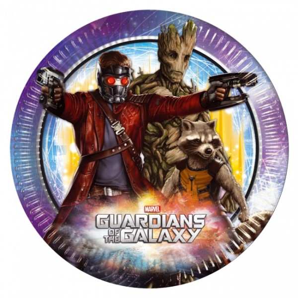 Guardians of the Galaxy Pappteller, 8 Stück