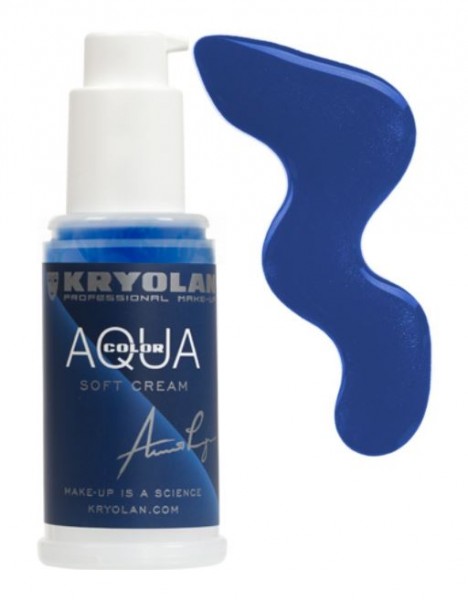 Kryolan Aquacolor Soft Cream 50 ml, 510 intensivblau