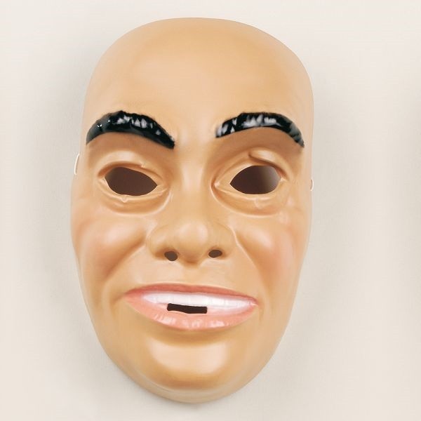 Gesichtsmaske Herr 1 für Erwachsene, Hartplastik