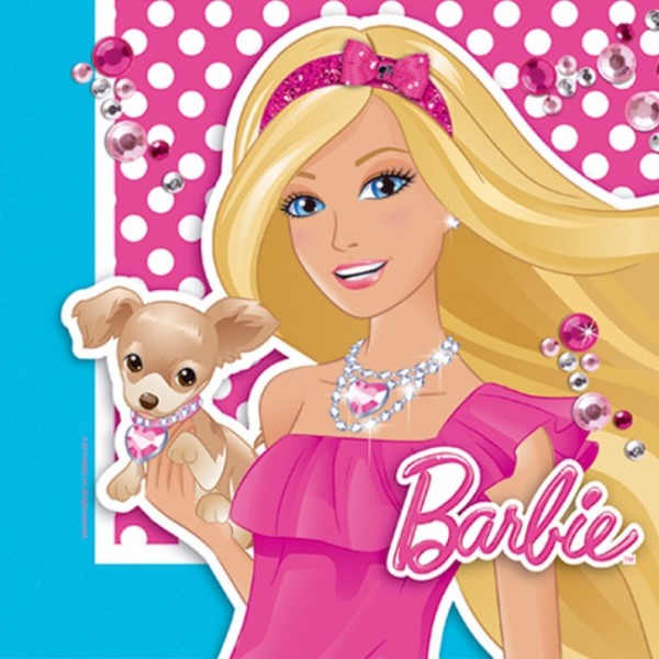 Barbie Servietten, 16 Stück